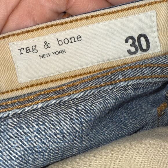 Rag & Bone Women’s Sz 30 Rosa Mid Rise Boyfriend Jeans in Washington Wash - Picture 3 of 7